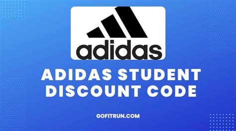 adidas student discount code.